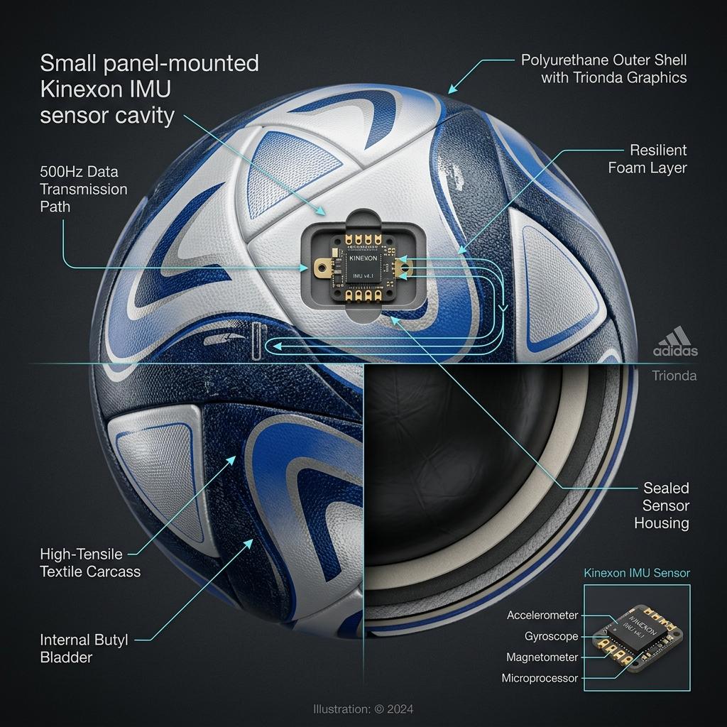 Adidas Trionda connected match ball visualization
