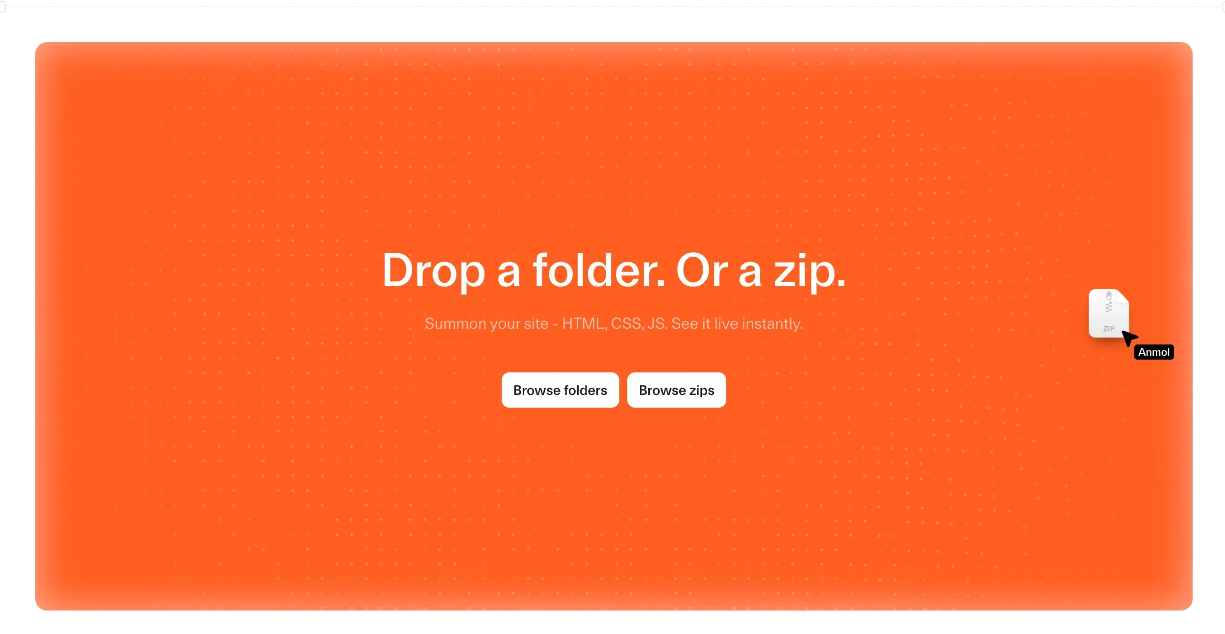 Cloudflare Drop Drag and Drop UI