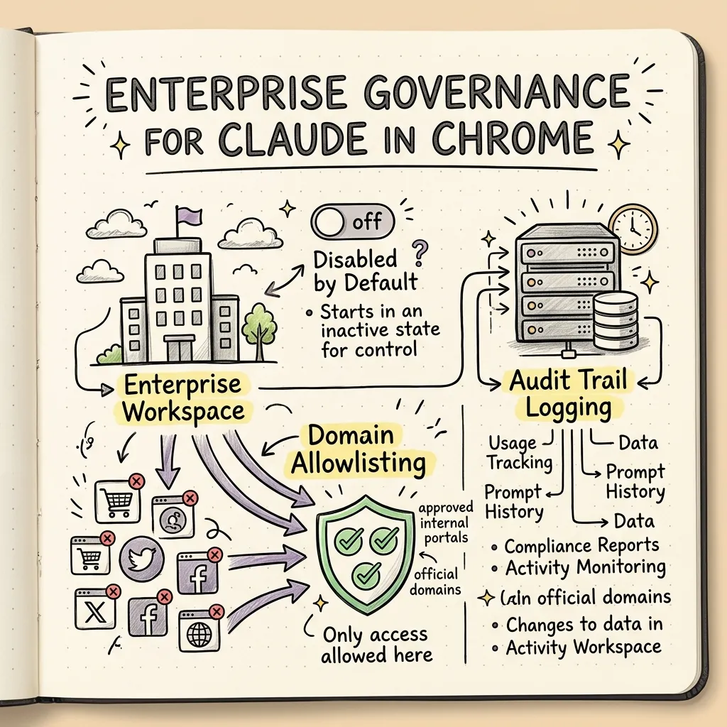 Enterprise Governance & Domain Control Framework Diagram