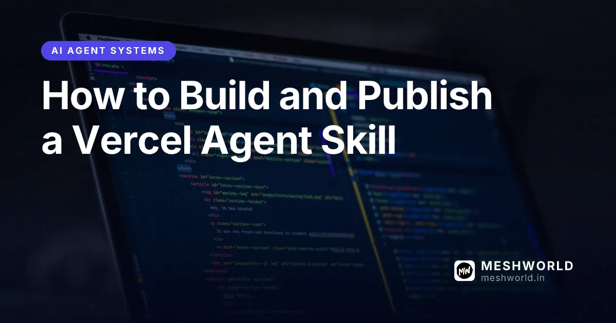 How to Build and Publish a Vercel Agent Skill