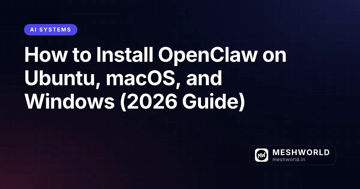 How to Install OpenClaw on Ubuntu, macOS, and Windows (2026 Guide)