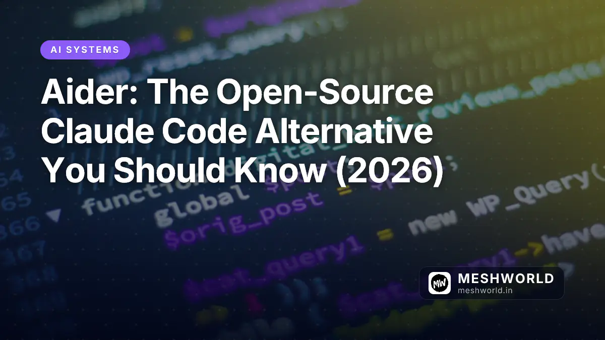 Aider: The Open-Source Claude Code Alternative You Should Know (2026)