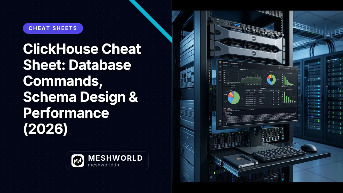 ClickHouse Cheat Sheet: Database Commands, Schema Design & Performance (2026)