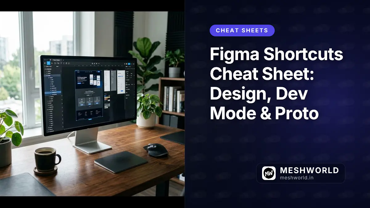 Figma Shortcuts Cheat Sheet: Design, Dev Mode & Proto