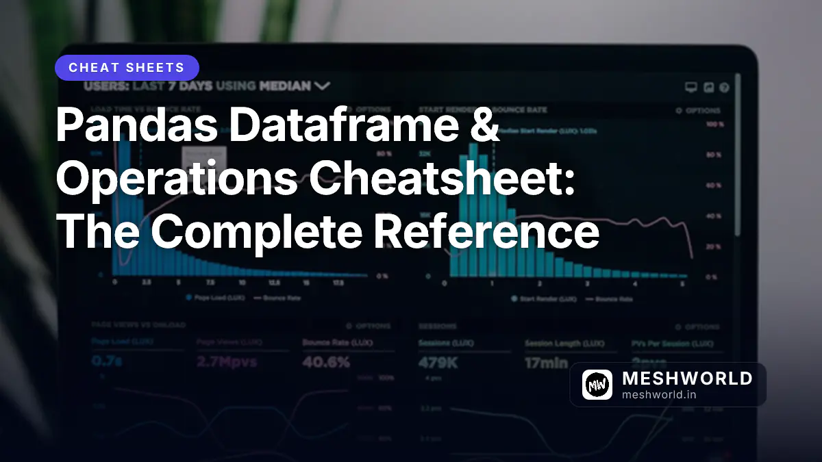 Pandas Dataframe & Operations Cheatsheet: The Complete Reference