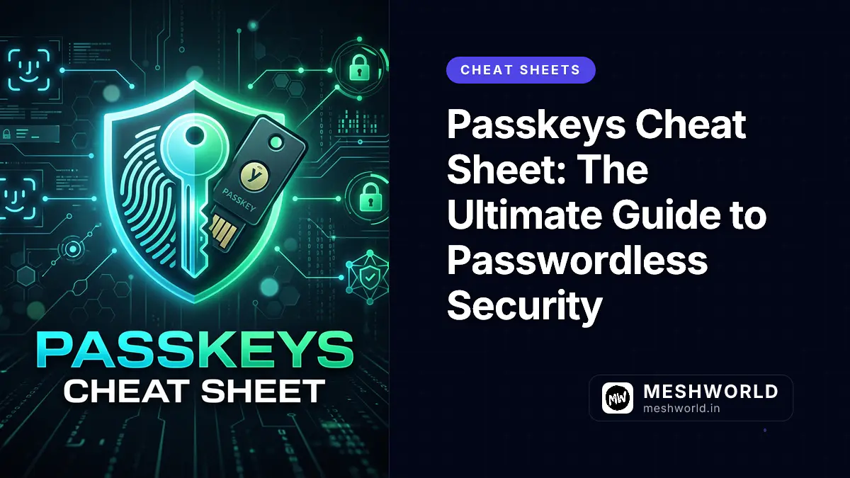 Passkeys Cheat Sheet: The Ultimate Guide to Passwordless Security