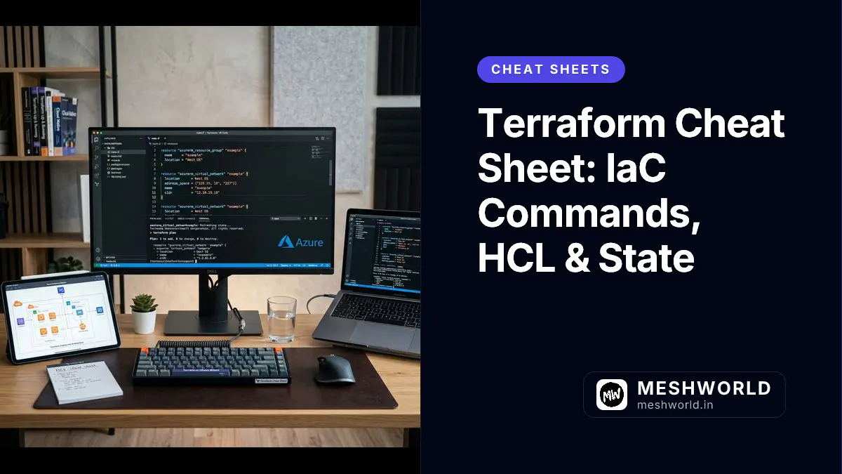 Terraform Cheat Sheet: IaC Commands, HCL & State