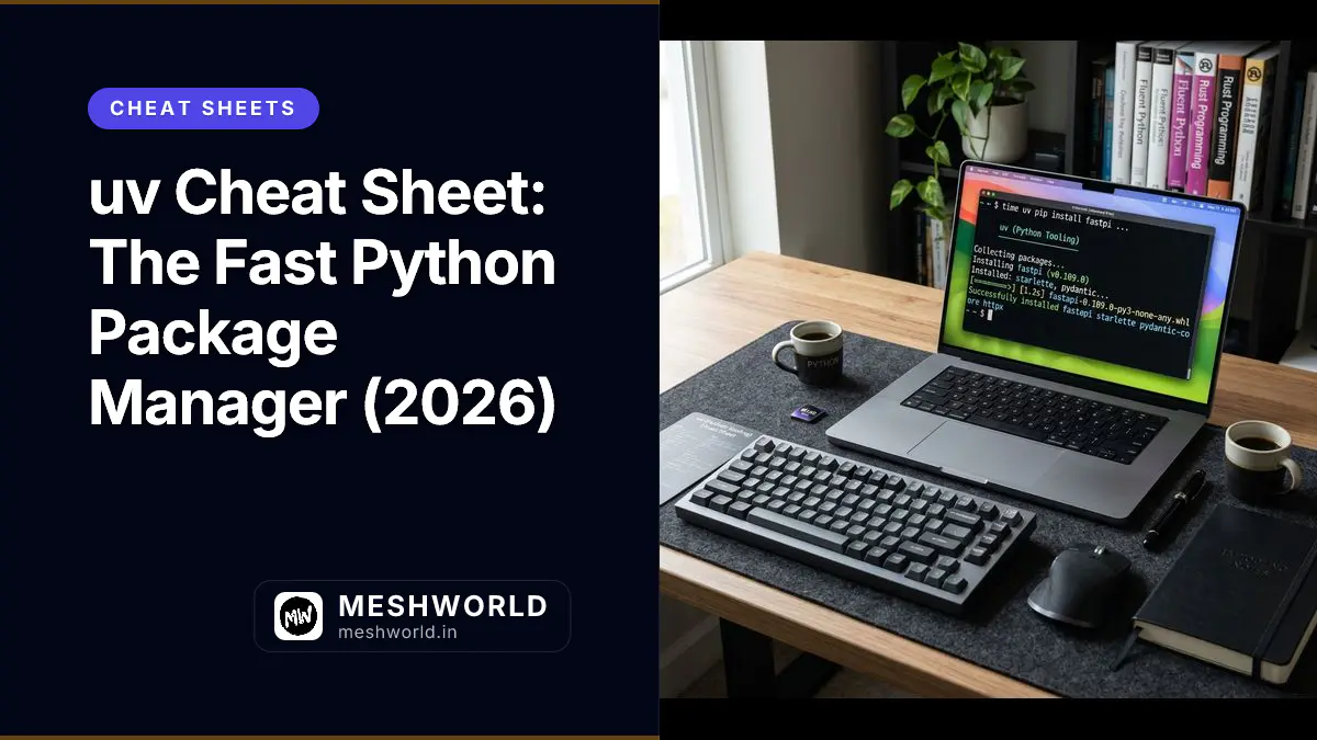 uv Cheat Sheet: The Fast Python Package Manager (2026)