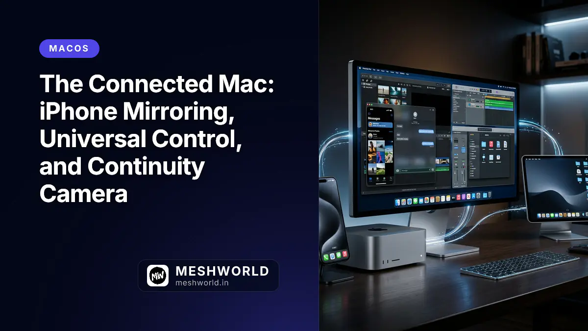 The Connected Mac: iPhone Mirroring, Universal Control, and Continuity Camera