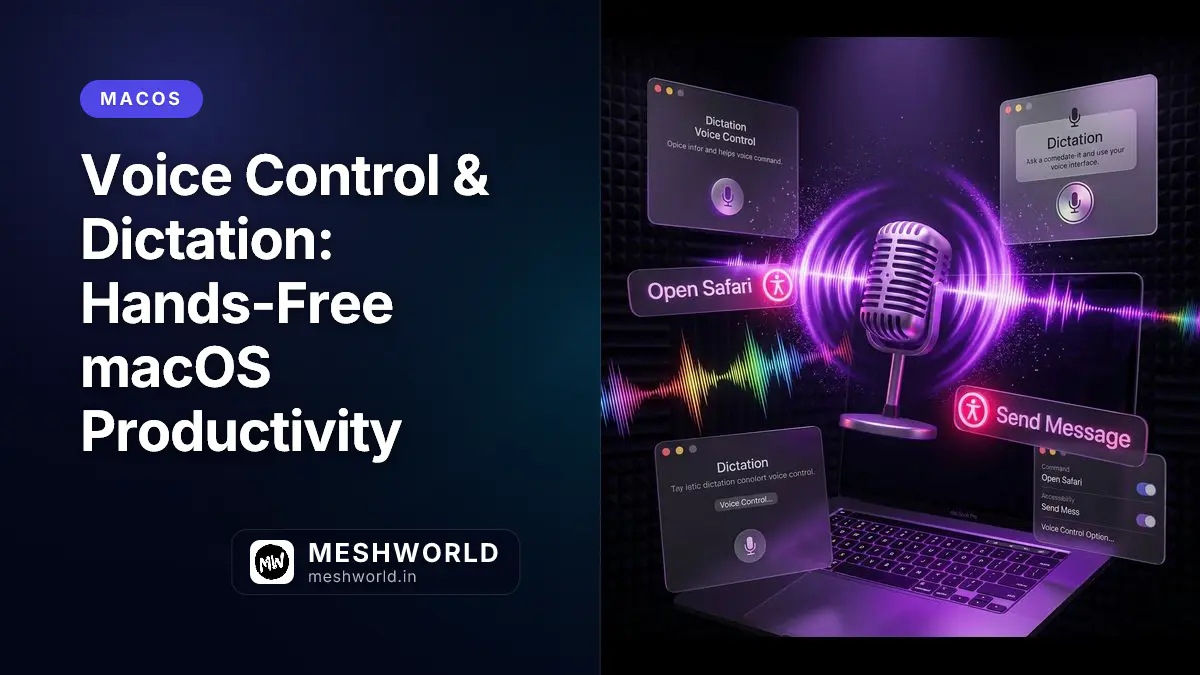 Voice Control & Dictation: Hands-Free macOS Productivity