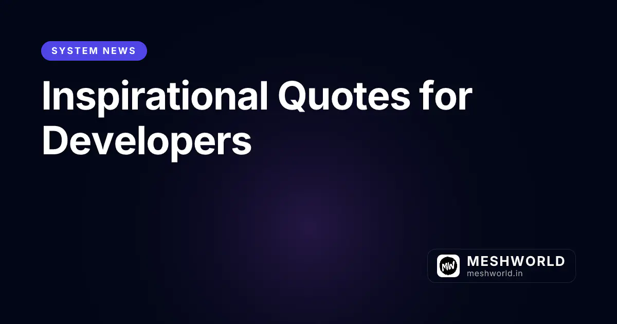 Inspirational Quotes for Developers