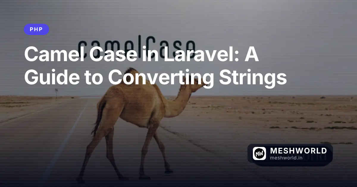 Camel Case in Laravel: A Guide to Converting Strings