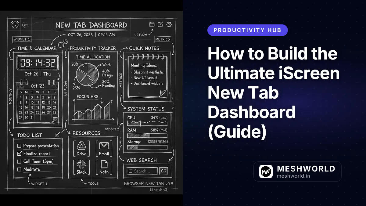 How to Build the Ultimate iScreen New Tab Dashboard (Guide)