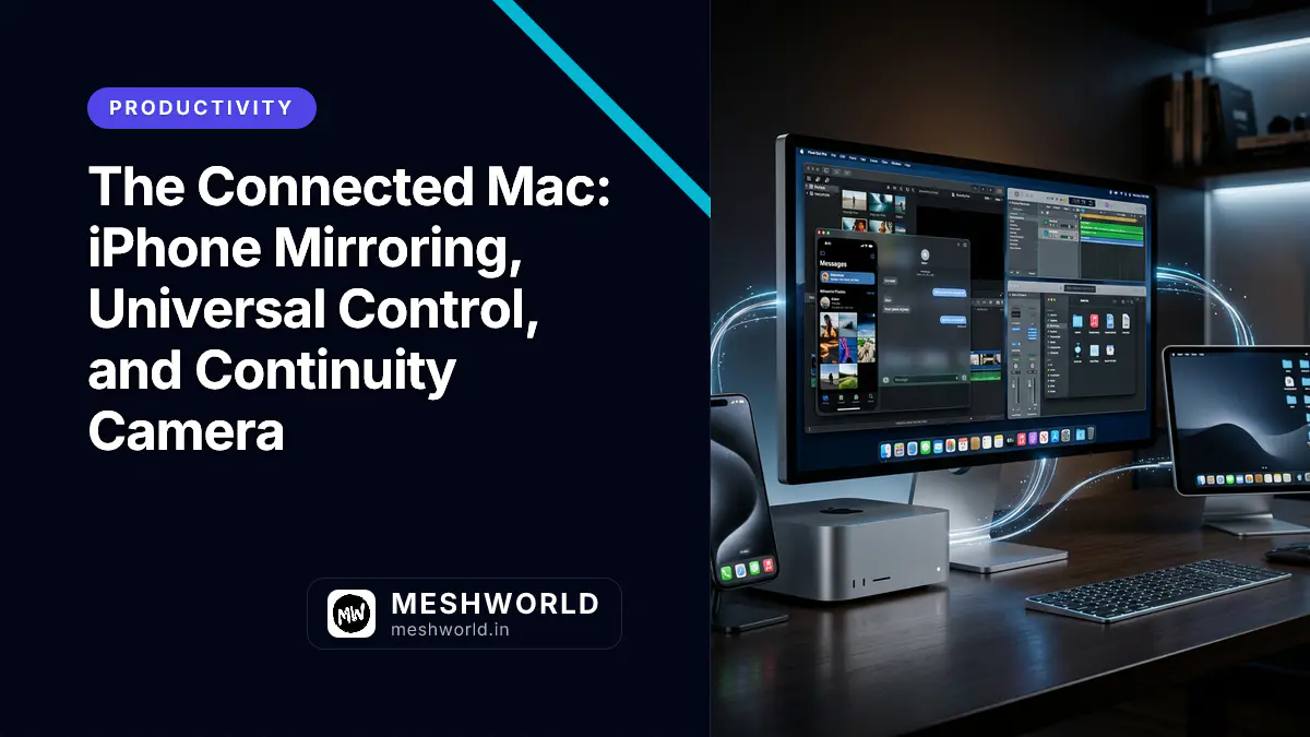 The Connected Mac: iPhone Mirroring, Universal Control, and Continuity Camera
