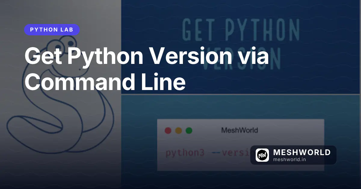 Get Python Version via Command Line