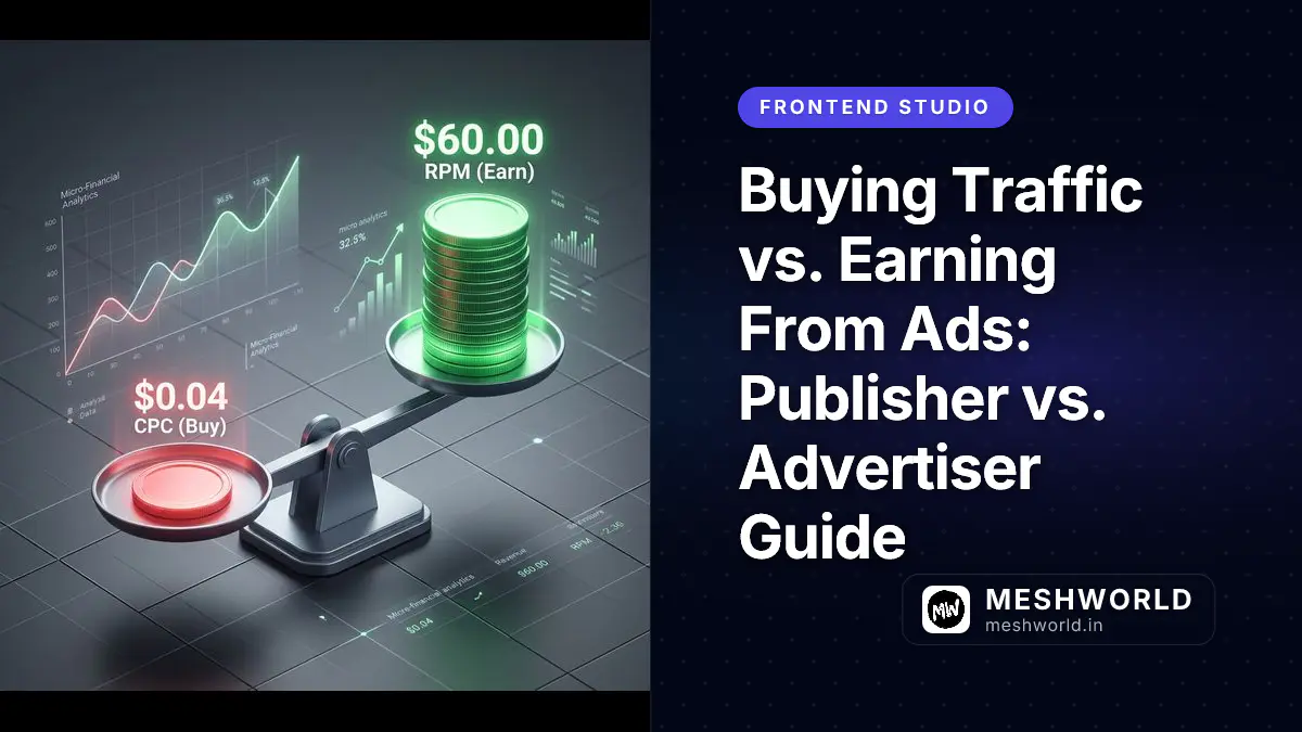 Buying Traffic vs. Earning From Ads: Publisher vs. Advertiser Guide