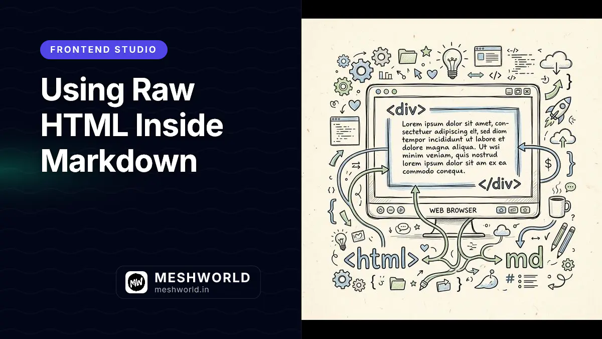 Using Raw HTML Inside Markdown